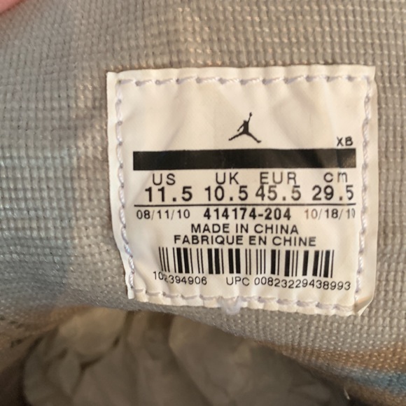 Air Jordon Beige Suede Lace Up High Tops with Neon Green Soles - Picture 11 of 11